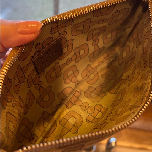 Gucci GG Canvas Leather Wallet Boat Pochette Wristlet Clutch Bag Zip Pouch - Picture 14 of 16